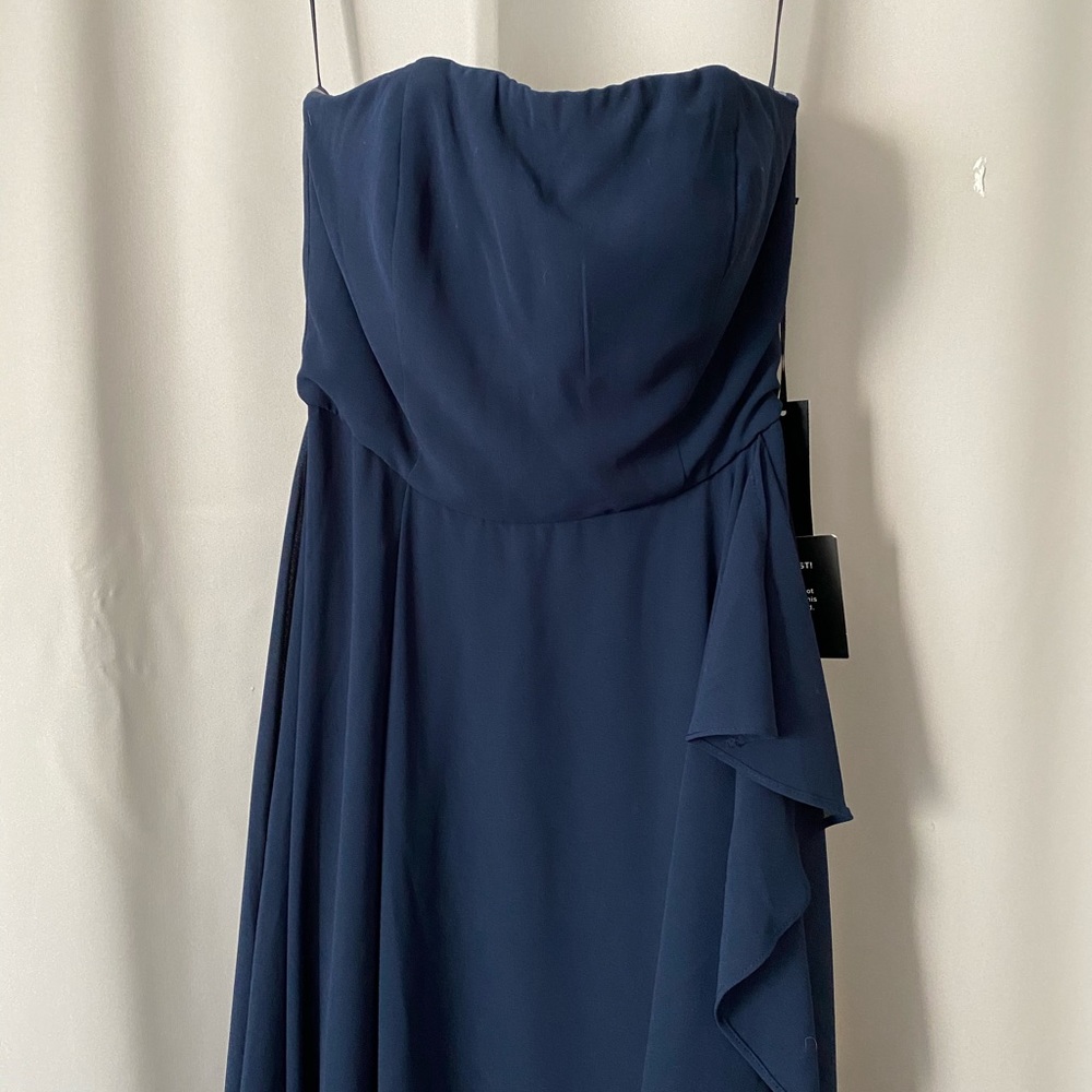 Lulu’s Strapless ruffle maxi dress